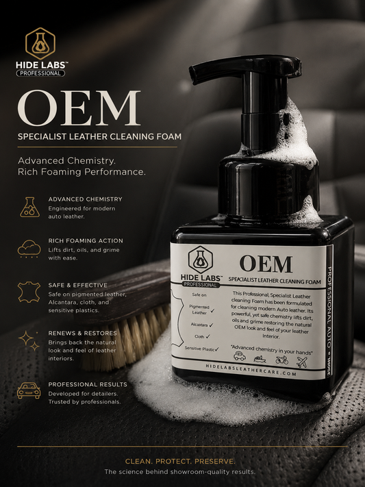 Mousse nettoyante professionnelle pour cuir automobile OEM