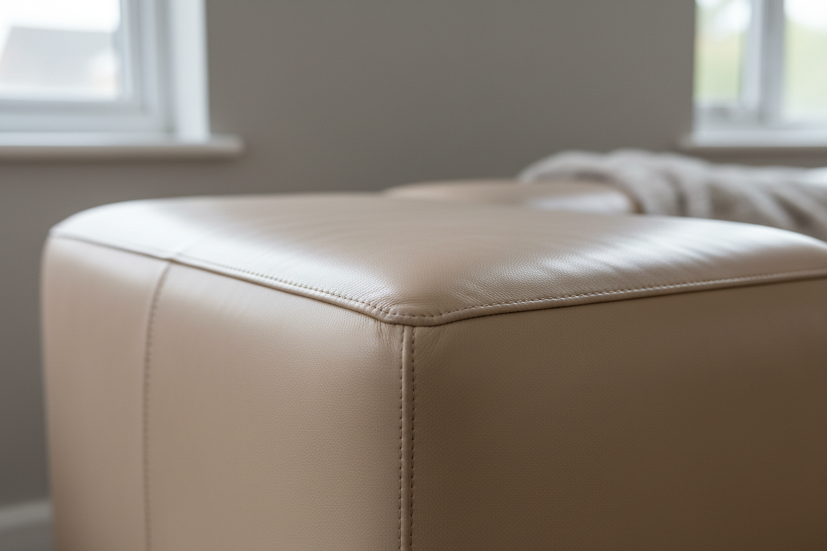 Restored leather after